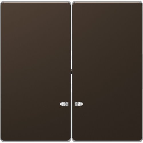 Лицевая панель Schneider Electric Merten D-Life для 2-кл. выключателя с подсветкой мокко картинка